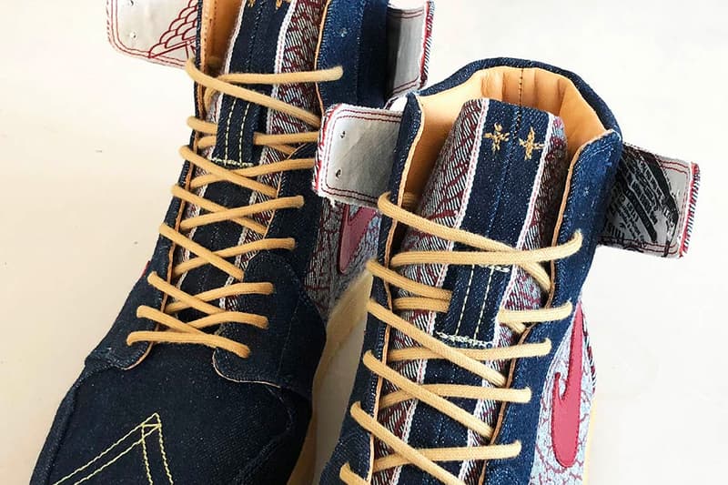 Levi's Air Jordan 1 High Denim Preview Customizer Customs JBF Jordan Brand Unique One of One 2008 501