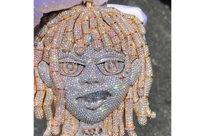 Lil Pump 360000 USD Self Portrait Chain Icebox Diamonds