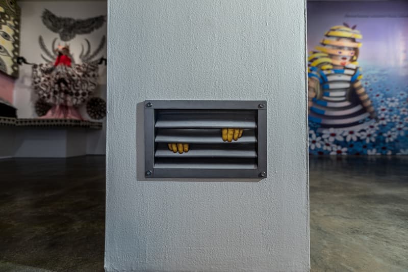 long beach museum of art vitality and verve artworks murals exhibitions installations paintings bodralo case evoca sergio garcia herkut hush jaune leon keer