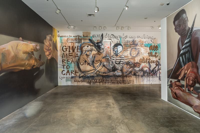 long beach museum of art vitality and verve artworks murals exhibitions installations paintings bodralo case evoca sergio garcia herkut hush jaune leon keer