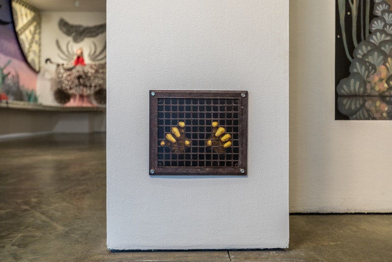 long beach museum of art vitality and verve artworks murals exhibitions installations paintings bodralo case evoca sergio garcia herkut hush jaune leon keer