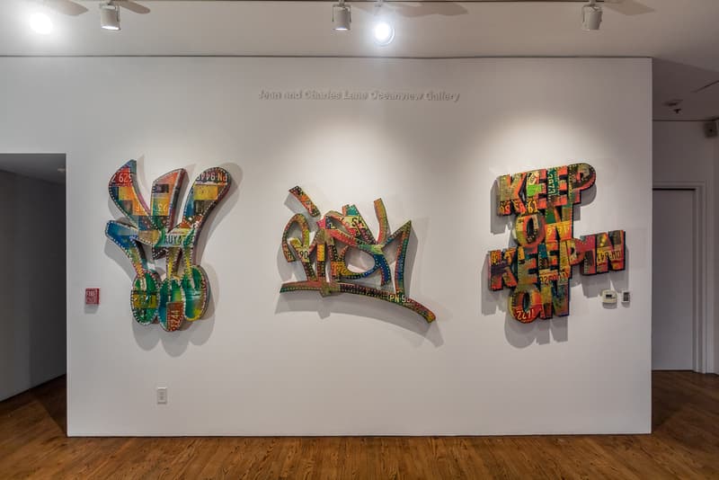 long beach museum of art vitality and verve artworks murals exhibitions installations paintings bodralo case evoca sergio garcia herkut hush jaune leon keer