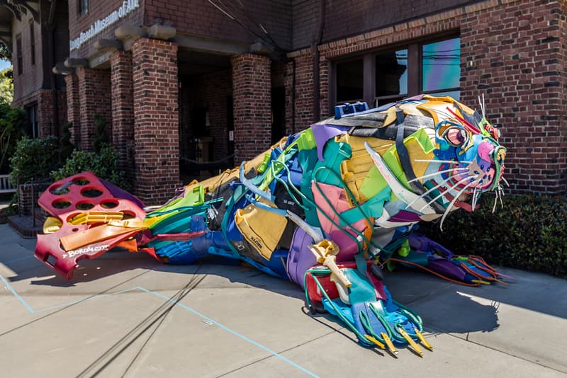 long beach museum of art vitality and verve artworks murals exhibitions installations paintings bodralo case evoca sergio garcia herkut hush jaune leon keer