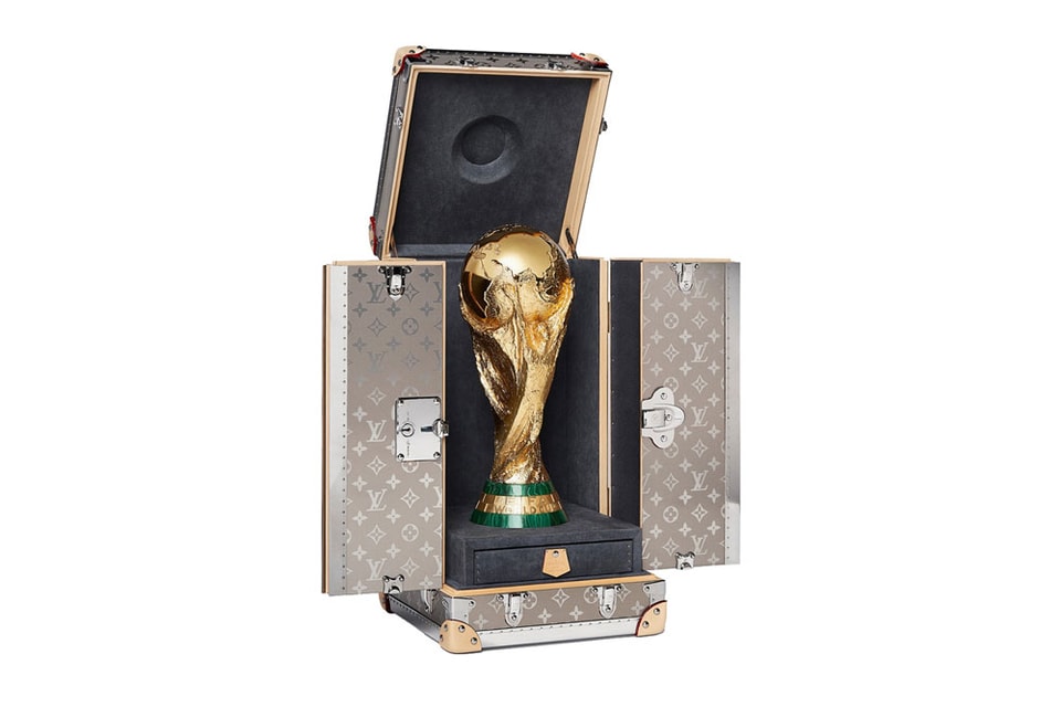 A ceremony to unveil Louis Vuitton's travel case for the 2018 FIFA World  Cup trophy on May 17, 2018 in Paris, France. Photo by Alban  Wyters/ABACAPRESS.COM Stock Photo - Alamy