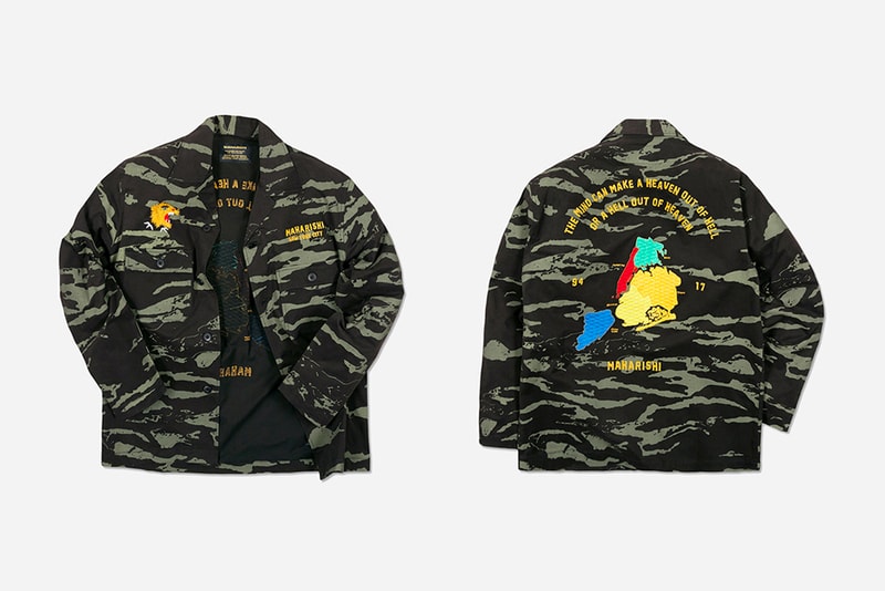 maharishi New York City Five Boroughs overshirt t-shirt camo black white release info