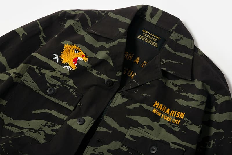 maharishi New York City Five Boroughs overshirt t-shirt camo black white release info