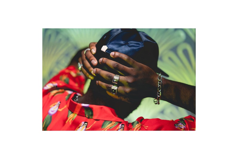 MAPLE spring summer 2019 collection lookbook jewelry RHEK duck canvas bag gold brass silver rings necklace bracelets bucket hat embroidery canada