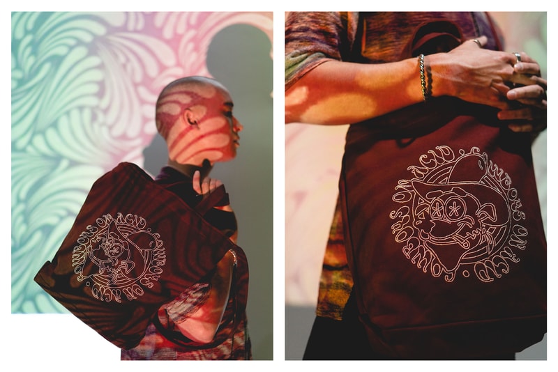 MAPLE spring summer 2019 collection lookbook jewelry RHEK duck canvas bag gold brass silver rings necklace bracelets bucket hat embroidery canada
