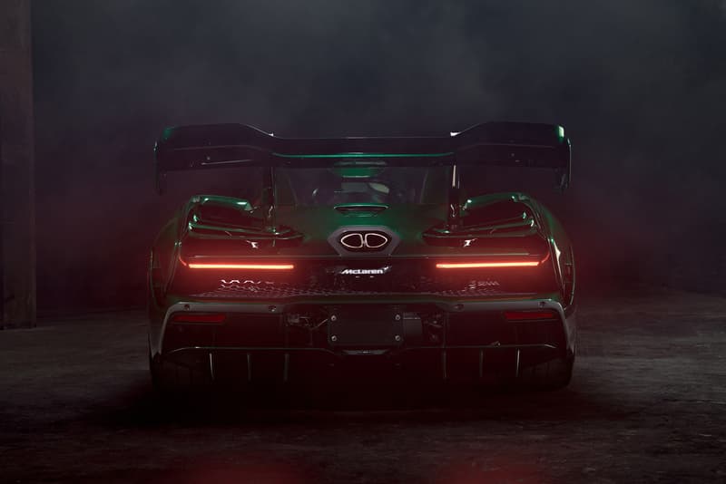 McLaren Senna green carbon fiber body custom special operations 1000 hours work america new york first car automobile hypercar