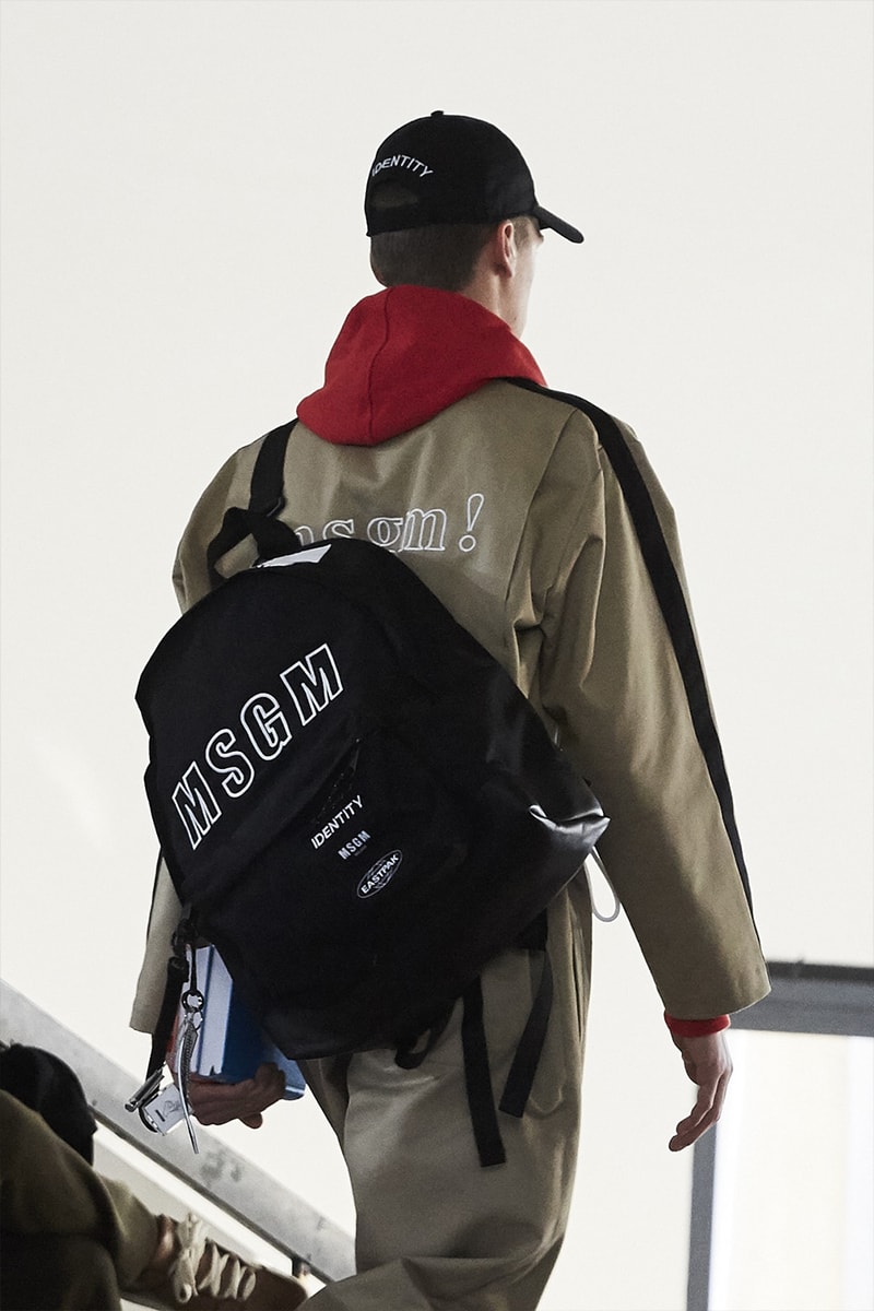 Msgm Eastpak Mobility Times Two Bag Range Padded Pakr XL backpack Tote weekender Bundel waist Orbit compact daypack Kiolder keychain Capsule Massimo Giorgetti