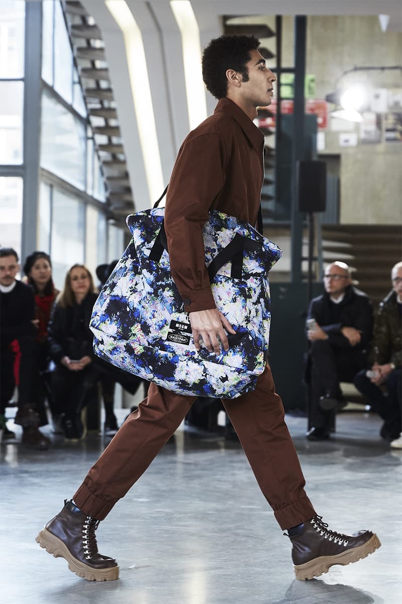 Msgm Eastpak Mobility Times Two Bag Range Padded Pakr XL backpack Tote weekender Bundel waist Orbit compact daypack Kiolder keychain Capsule Massimo Giorgetti