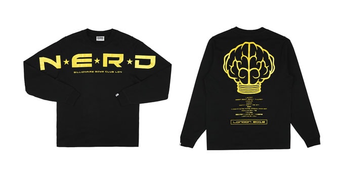N E R D X c London Black Gold Merch Capsule Hypebeast N E R D X c London Black Gold Merch Capsule Hypebeast