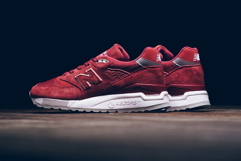 New Balance 998 RBE Red Details Womens Available Purchase Cop Buy Now Kicks Shoes Trainers Sneakers