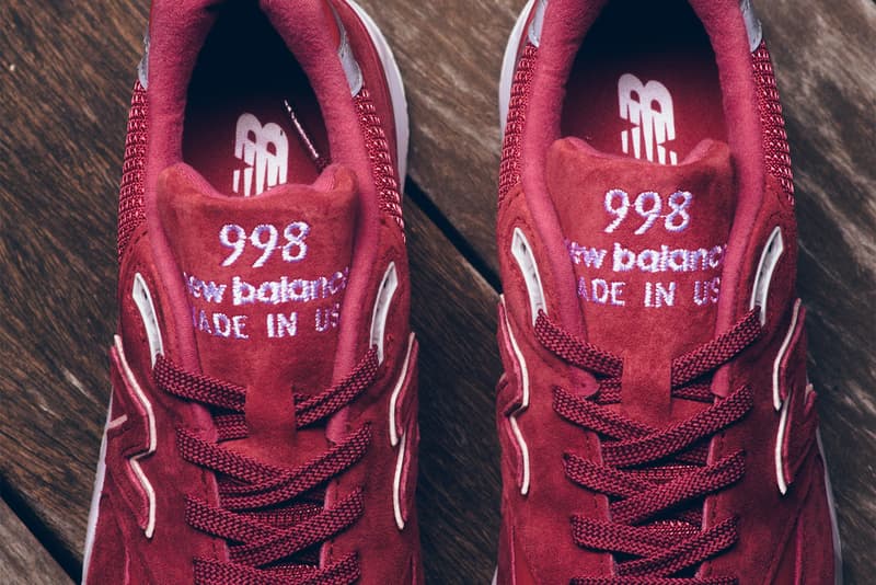 New Balance 998 RBE Red Details Womens Available Purchase Cop Buy Now Kicks Shoes Trainers Sneakers