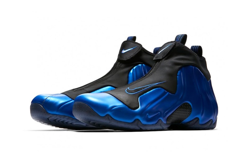 Nike Air Flightposite 1 "Dark Neon Royal" release date first look sneaker penny hardaway metallic blue