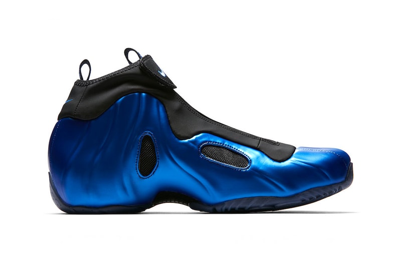 Nike Air Flightposite 1 "Dark Neon Royal" release date first look sneaker penny hardaway metallic blue