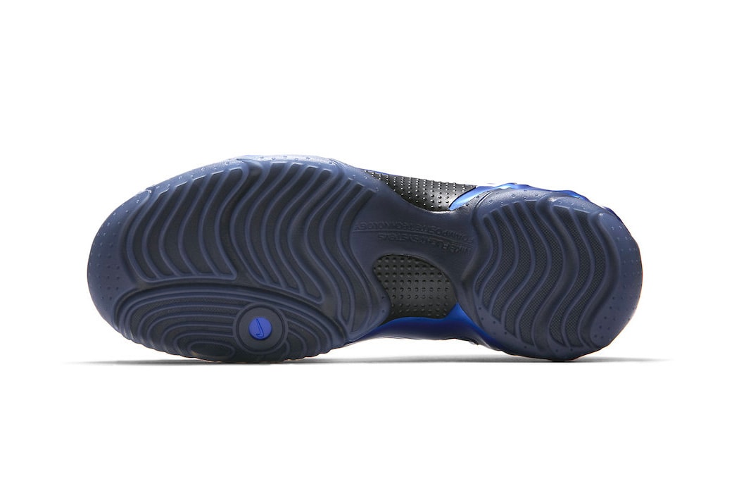 Nike Air Flightposite 1 "Dark Neon Royal" release date first look sneaker penny hardaway metallic blue