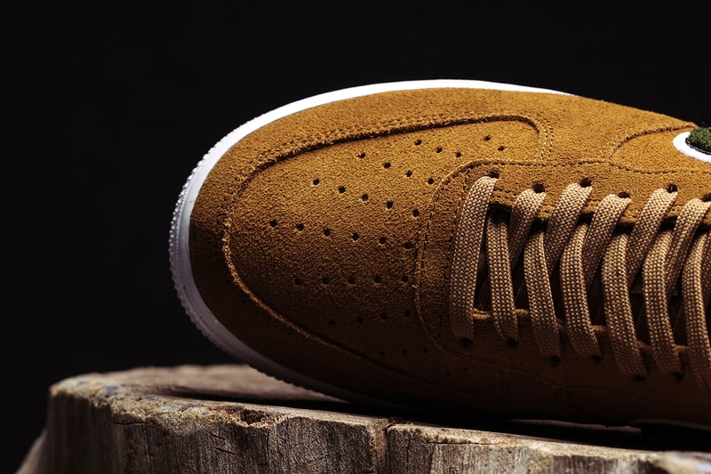 Nike's Air Force 1 07 LV8 Muted Bronze Chenille Swoosh