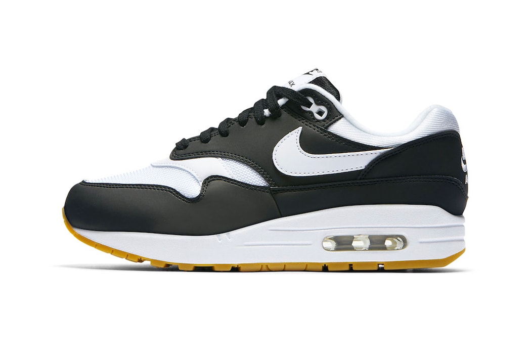 Nike Air Max 1 Black White Gum Sole Release Official Images