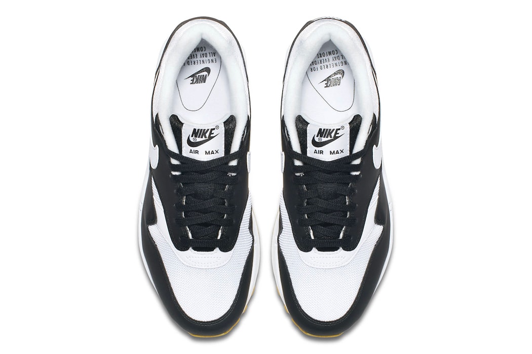 Nike Air Max 1 Black White Gum Sole Release Official Images