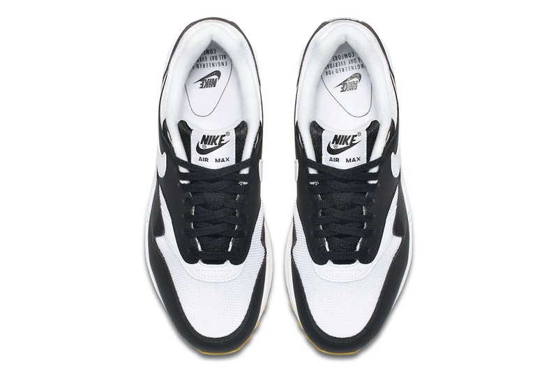 Nike Air Max 1 Black White Gum Sole Release Official Images
