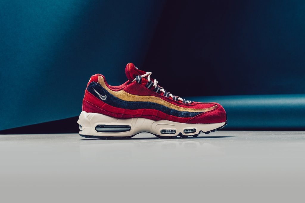 NIKE AIR MAX 95 PREMIUM RED CRUSH PROVENCE PURPLE WHEAT GOLD sneaker shoe buy release purchase
