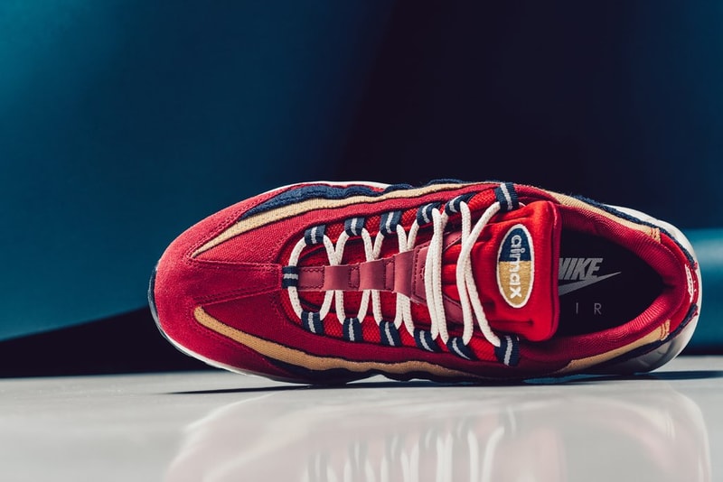 NIKE AIR MAX 95 PREMIUM RED CRUSH PROVENCE PURPLE WHEAT GOLD sneaker shoe buy release purchase