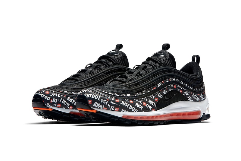 nike air max 97 just do it black total orange white 2018 footwear