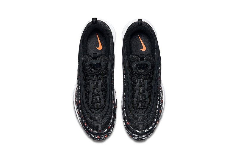 nike air max 97 just do it black total orange white 2018 footwear