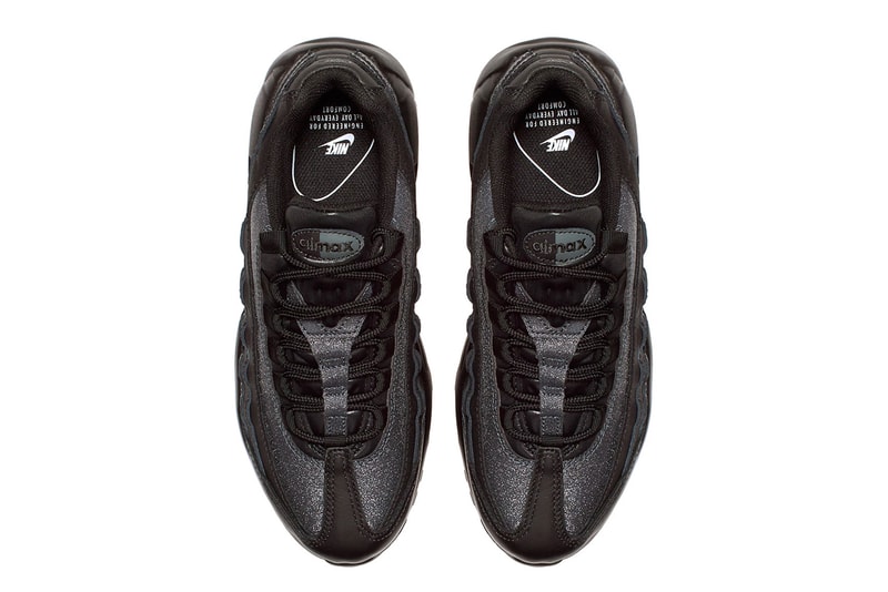 Nike Air Max 95 Premium Black Silver shimmer colorway sneaker footwear