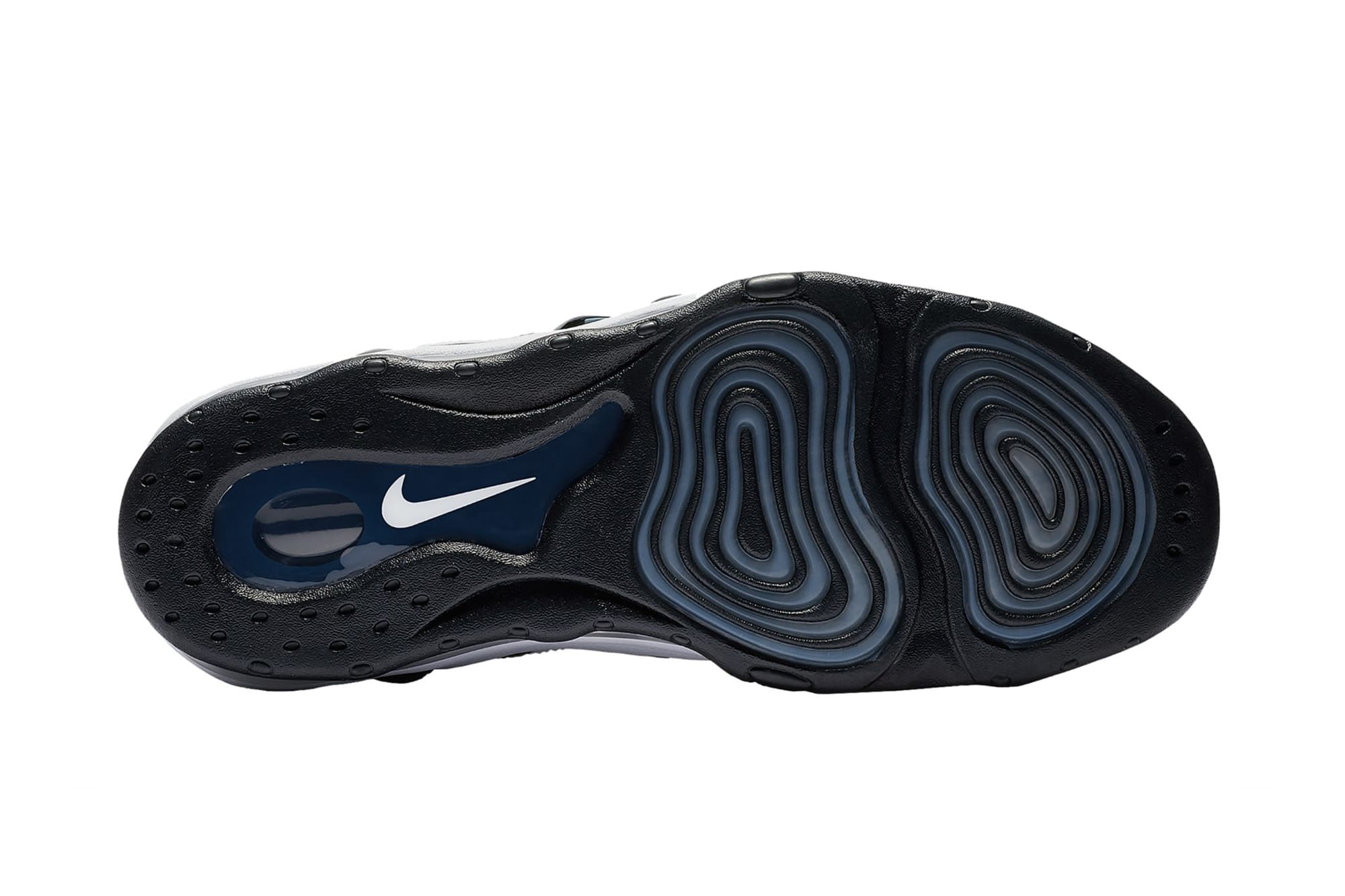 nike air max uptempo 97 white black college navy