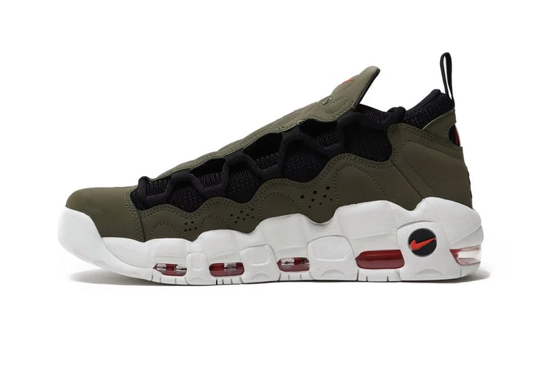 nike air more money military olive