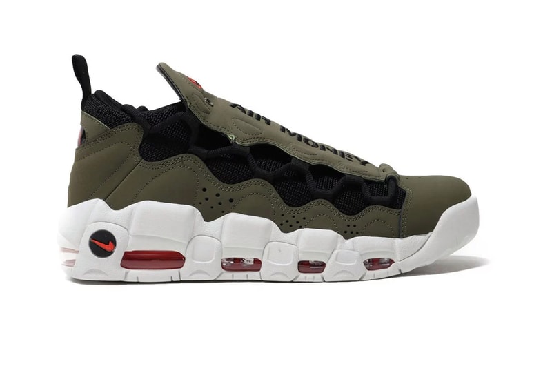 nike air more money military olive