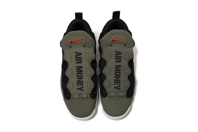 nike air more money military olive