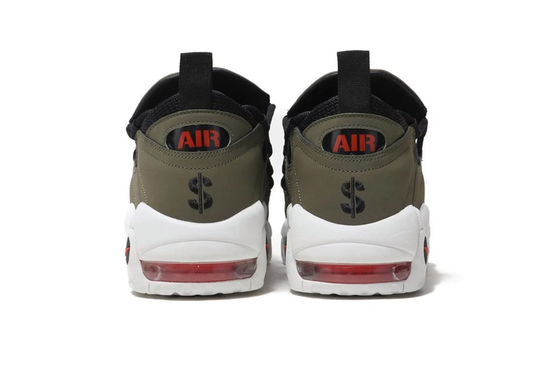 nike air more money military olive