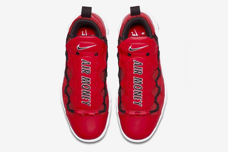 Nike Air More Money Navy Red Release date sneaker price tonal leather