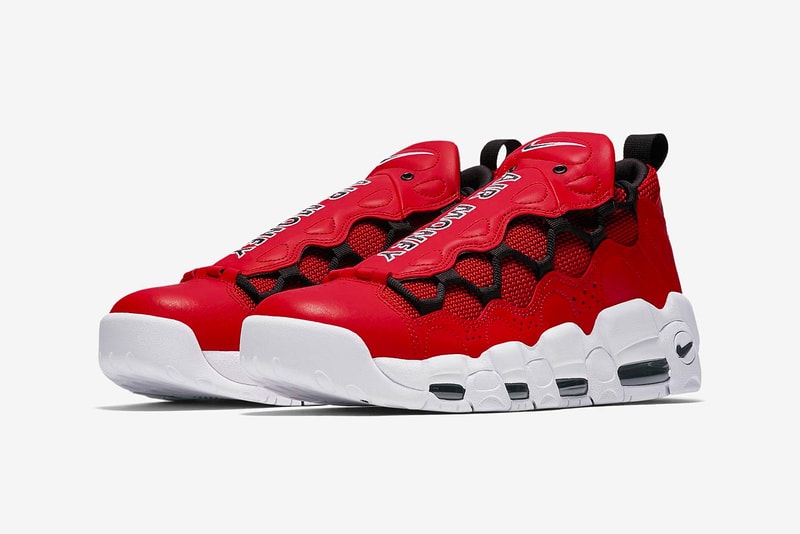 Nike Air More Money Navy Red Release date sneaker price tonal leather 