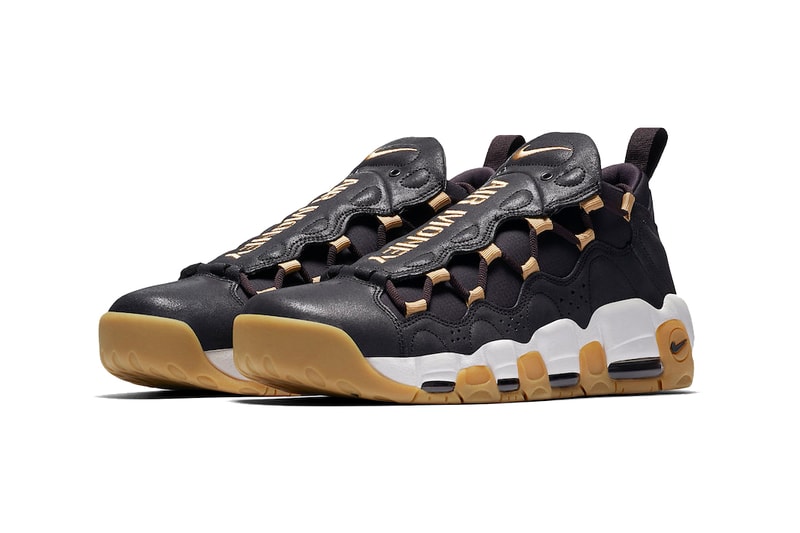 Nike Air More Money nyc brooklyn new york city Oil Grey Metallic Gold Sail Style Code AR5401-001