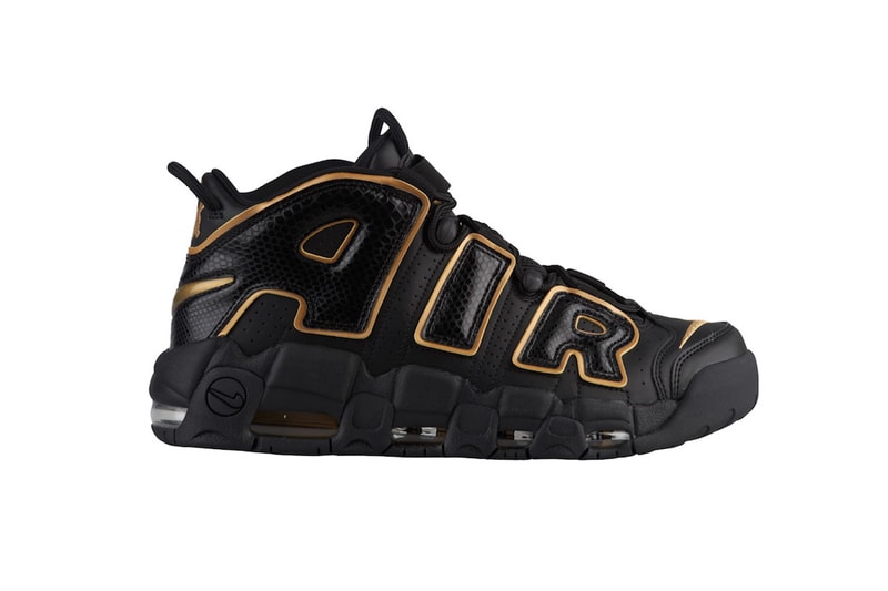 nike air more uptempo france black metallic gold 2018 footwear