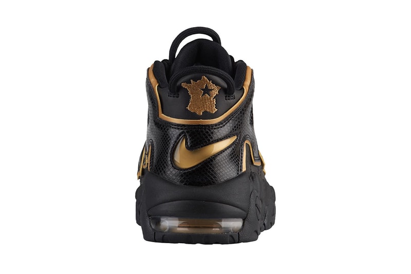 nike air more uptempo france black metallic gold 2018 footwear