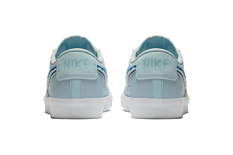 Nike Blazer Low Ice Blue royal blue 3D Chenille Swoosh release info sneakers footwear