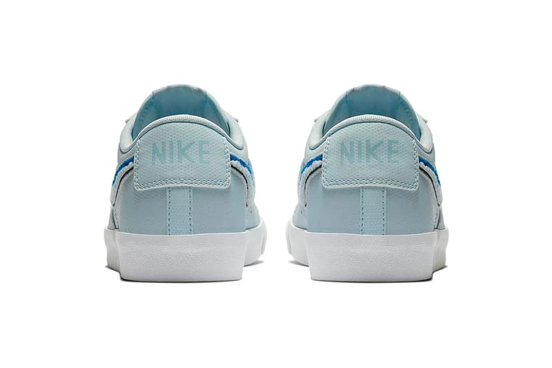Nike Blazer Low Ice Blue royal blue 3D Chenille Swoosh release info sneakers footwear