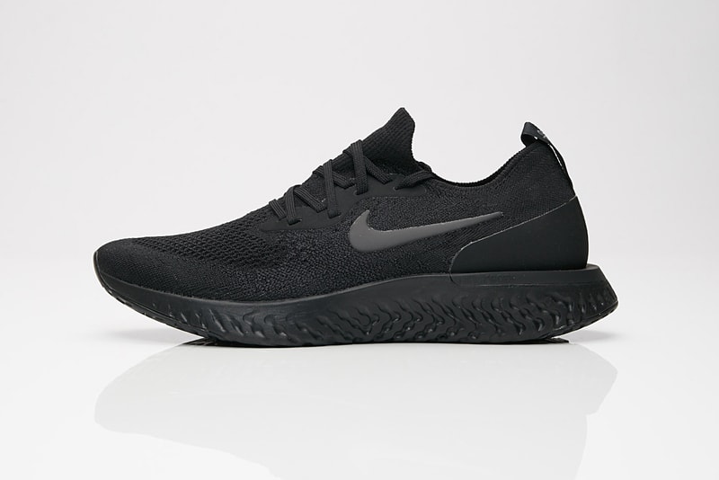 Nike Epic React Flyknit Triple Black all Buy Now purchase release date information sneakersnstuff grey gray