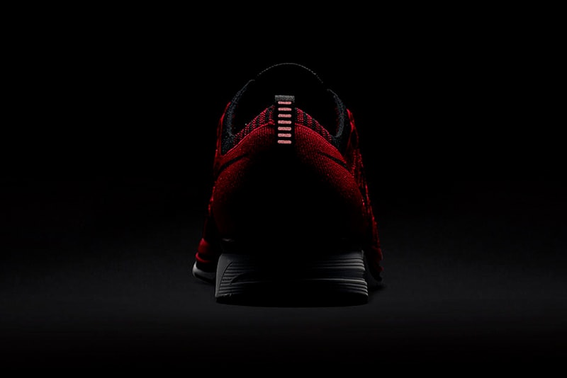 Nike Flyknit Trainer University Red Info Release Red Black White