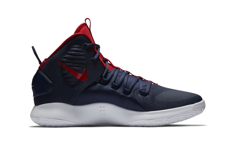 Nike Hyperdunk X USA Colorway patriotic theme navy red white 4th of July new basketball silhouette sneaker footwear
