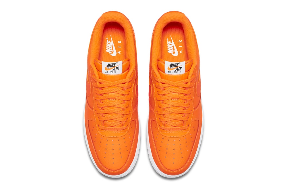 nike just do it orange air force 1 low