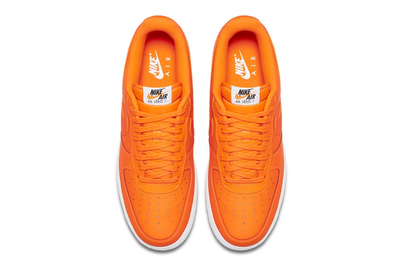 nike just do it orange air force 1 low
