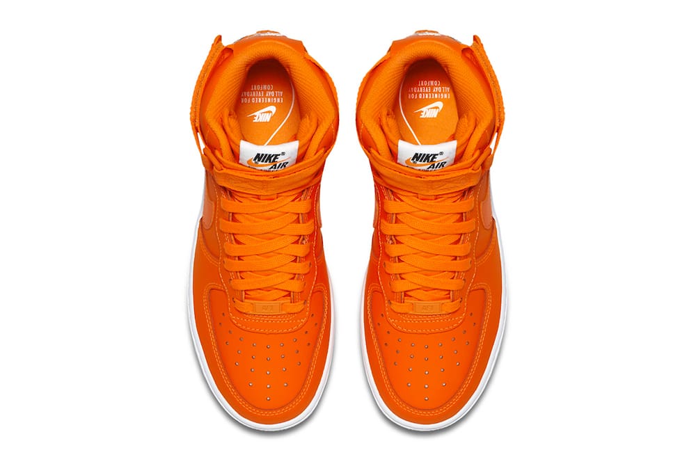 air force 1 high just do it orange