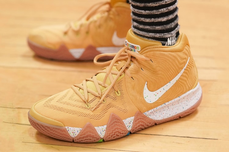 Nike Kyrie 4 "Cinnamon Toast Crunch" Makes a Sweet On-Foot Debut
