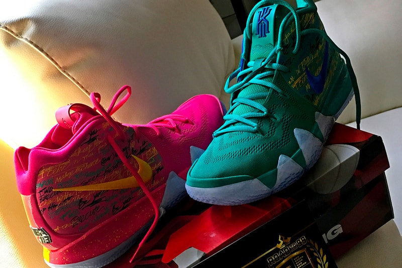 Nike Kyrie 4 NBA 2K release giveaway sneakers shoes footwear irving